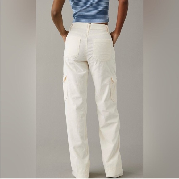 Tan colored corduroy cargo pants - Picture 2 of 5